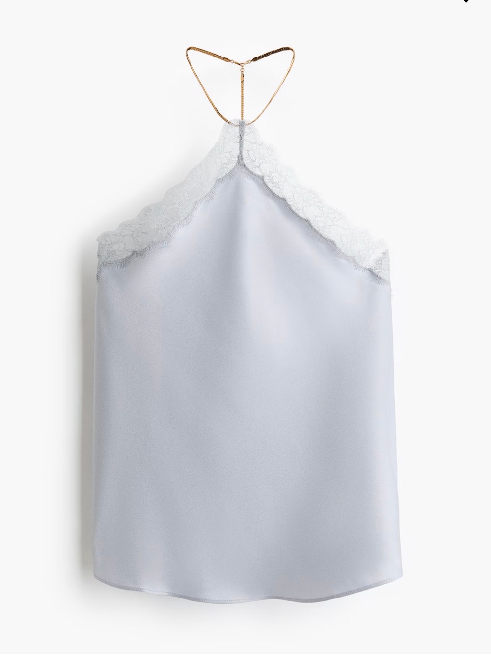 H&M x Stella McCartney LACE-TRIMMED HALTERNECK TOP